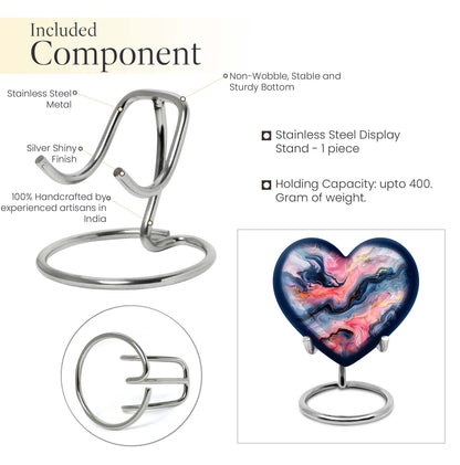 Vibrant Swirl Heart Urn for ashes