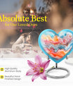 Vibrant Swirl Heart Urn for ashes