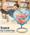 Vibrant Swirl Heart Urn for ashes