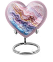 Vibrant Swirl Heart Urn for ashes