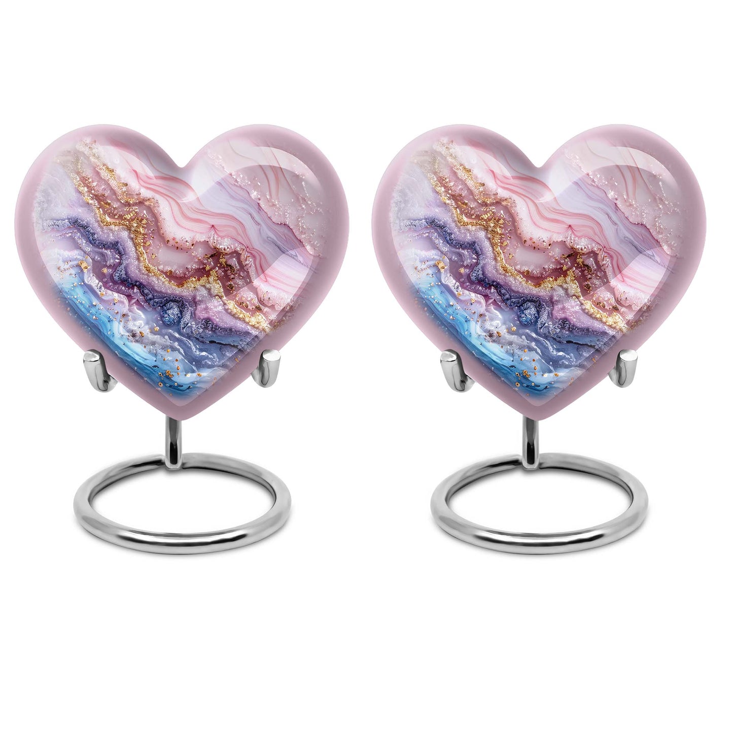 Vibrant Swirl Heart Urn for ashes
