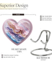 Vibrant Swirl Heart Urn for ashes