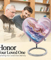 Vibrant Swirl Heart Urn for ashes