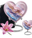 Vibrant Swirl Heart Urn for ashes