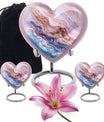 Vibrant Swirl Heart Urn for ashes