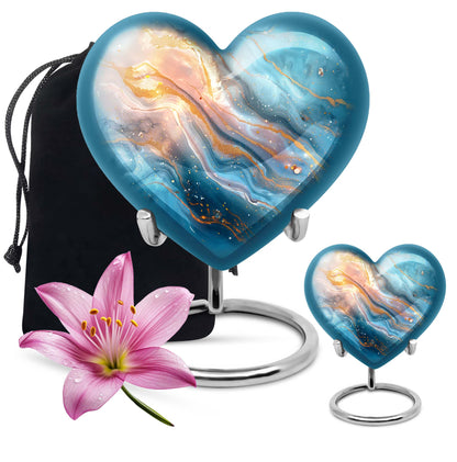 Vibrant Swirl Urn