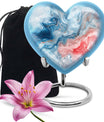 Abstract Heart Memorial Forever Urn