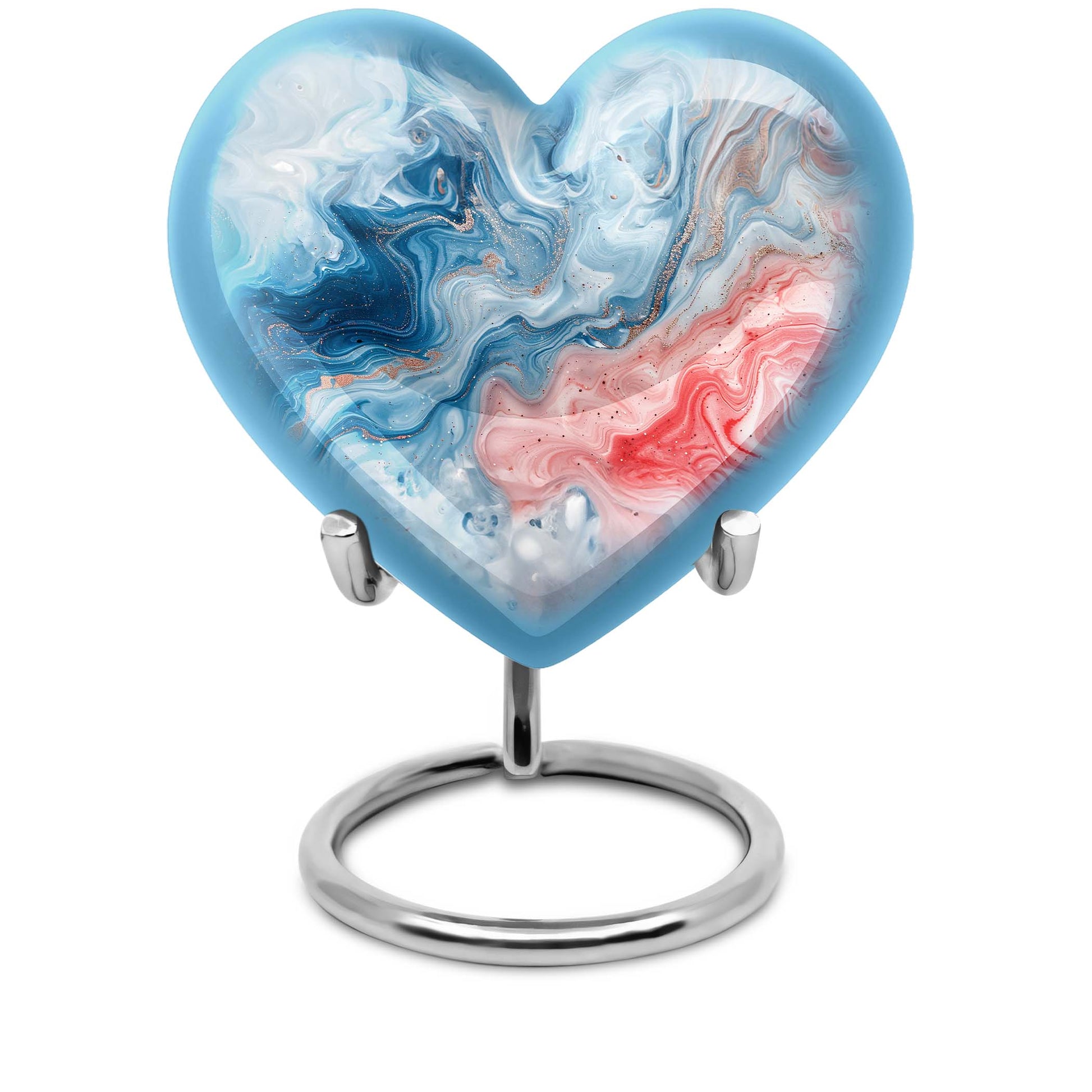 Abstract Heart Memorial Forever Urn
