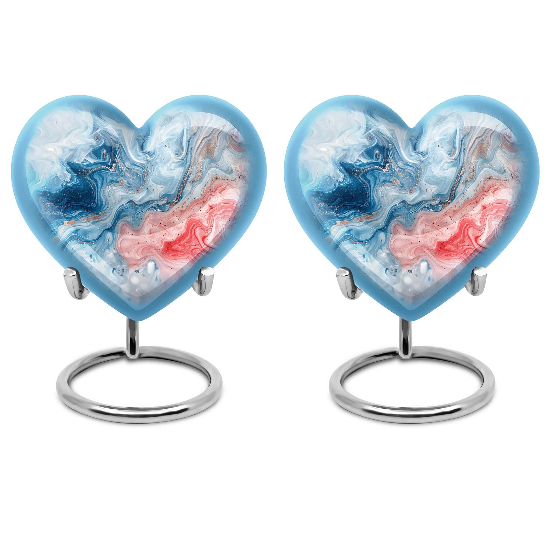 Abstract Heart Memorial Forever Urn