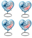 Abstract Heart Memorial Forever Urn