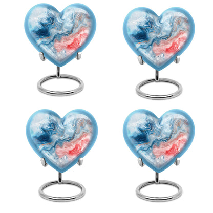 Abstract Heart Memorial Forever Urn