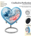 Abstract Heart Memorial Forever Urn