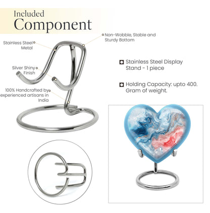 Abstract Heart Memorial Forever Urn