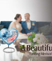 Abstract Heart Memorial Forever Urn