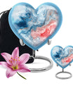 Abstract Heart Memorial Forever Urn