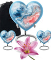 Abstract Heart Memorial Forever Urn