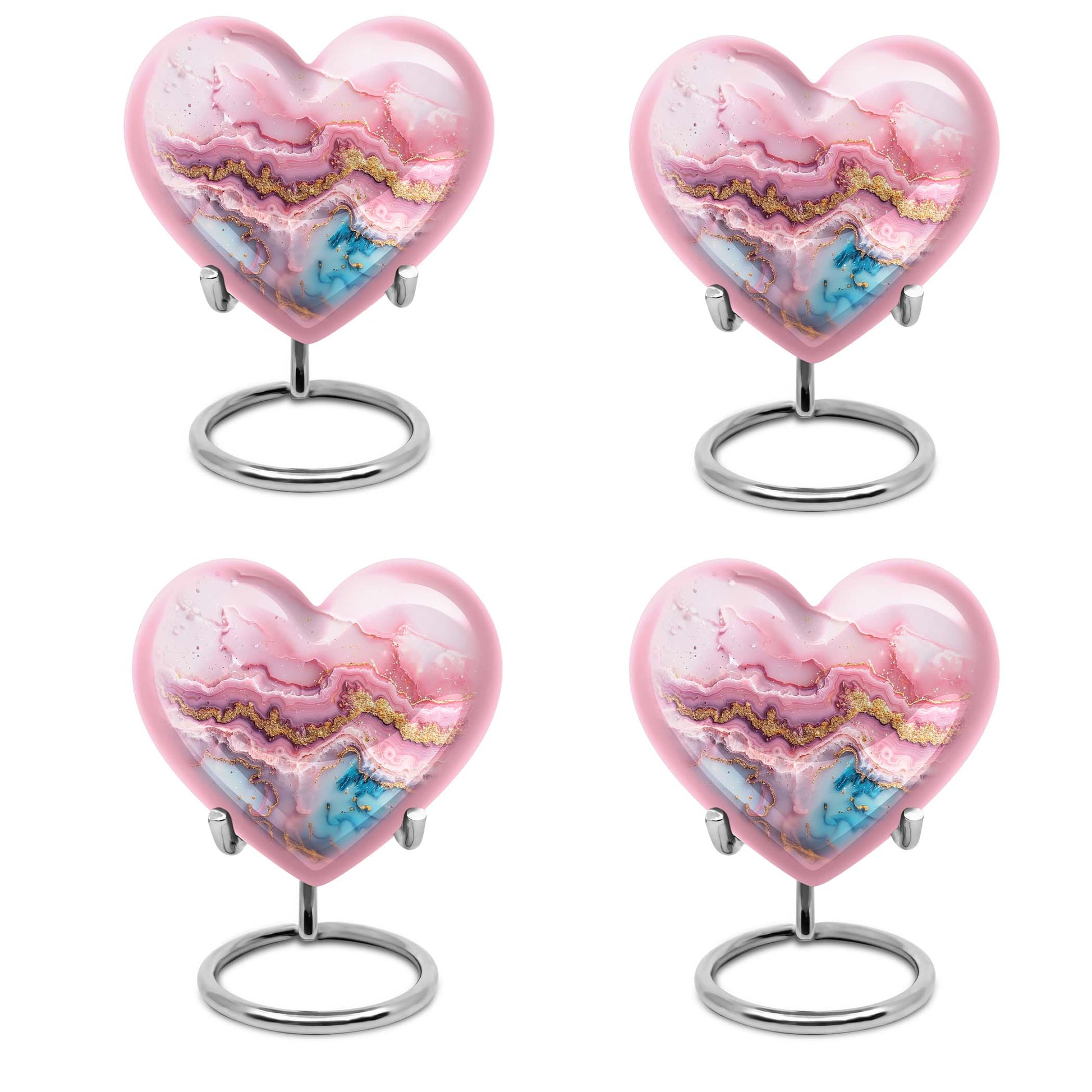 Large Abstract Heart Urn