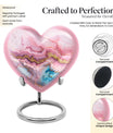 Large Abstract Heart Urn