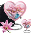 Large Abstract Heart Urn