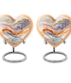 heart-themed abstract urn for adult human ashes