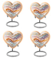 heart-themed abstract urn for adult human ashes
