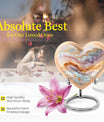 heart-themed abstract urn for adult human ashes