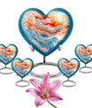 Abstract heart urn for adult ashes