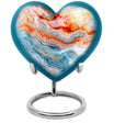 Abstract heart urn for adult ashes