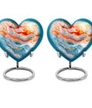 Abstract heart urn for adult ashes