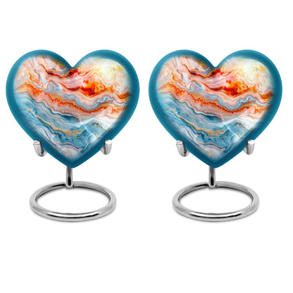 Abstract heart urn for adult ashes