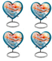 Abstract heart urn for adult ashes