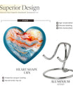 Abstract heart urn for adult ashes