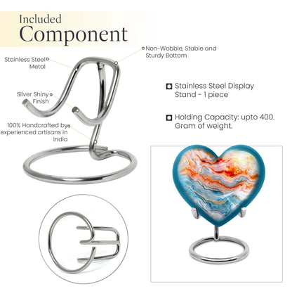 Abstract heart urn for adult ashes