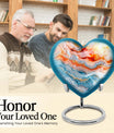 Abstract heart urn for adult ashes