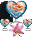 Abstract heart urn for adult ashes