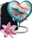 Abstract 10-inch heart urn