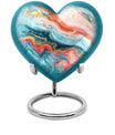 Abstract 10-inch heart urn