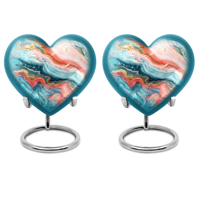 Abstract 10-inch heart urn