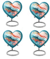 Abstract 10-inch heart urn