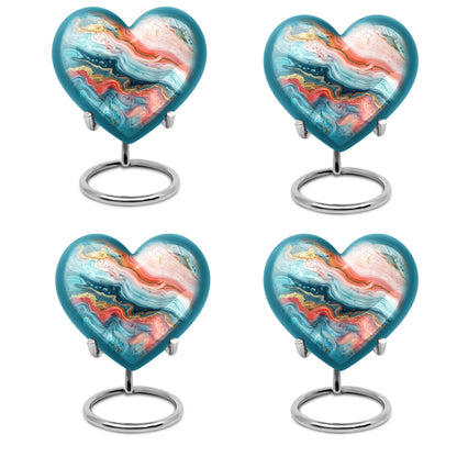 Abstract 10-inch heart urn