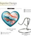 Abstract 10-inch heart urn