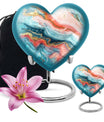 Abstract 10-inch heart urn