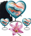 Abstract 10-inch heart urn