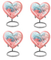 Abstract heart-shaped burial custom urn
