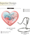 Abstract heart-shaped burial custom urn