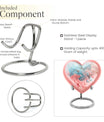 Abstract heart-shaped burial custom urn