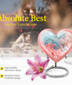 Abstract heart-shaped burial custom urn