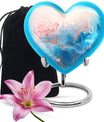 abstract heart design urn