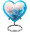 abstract heart design urn