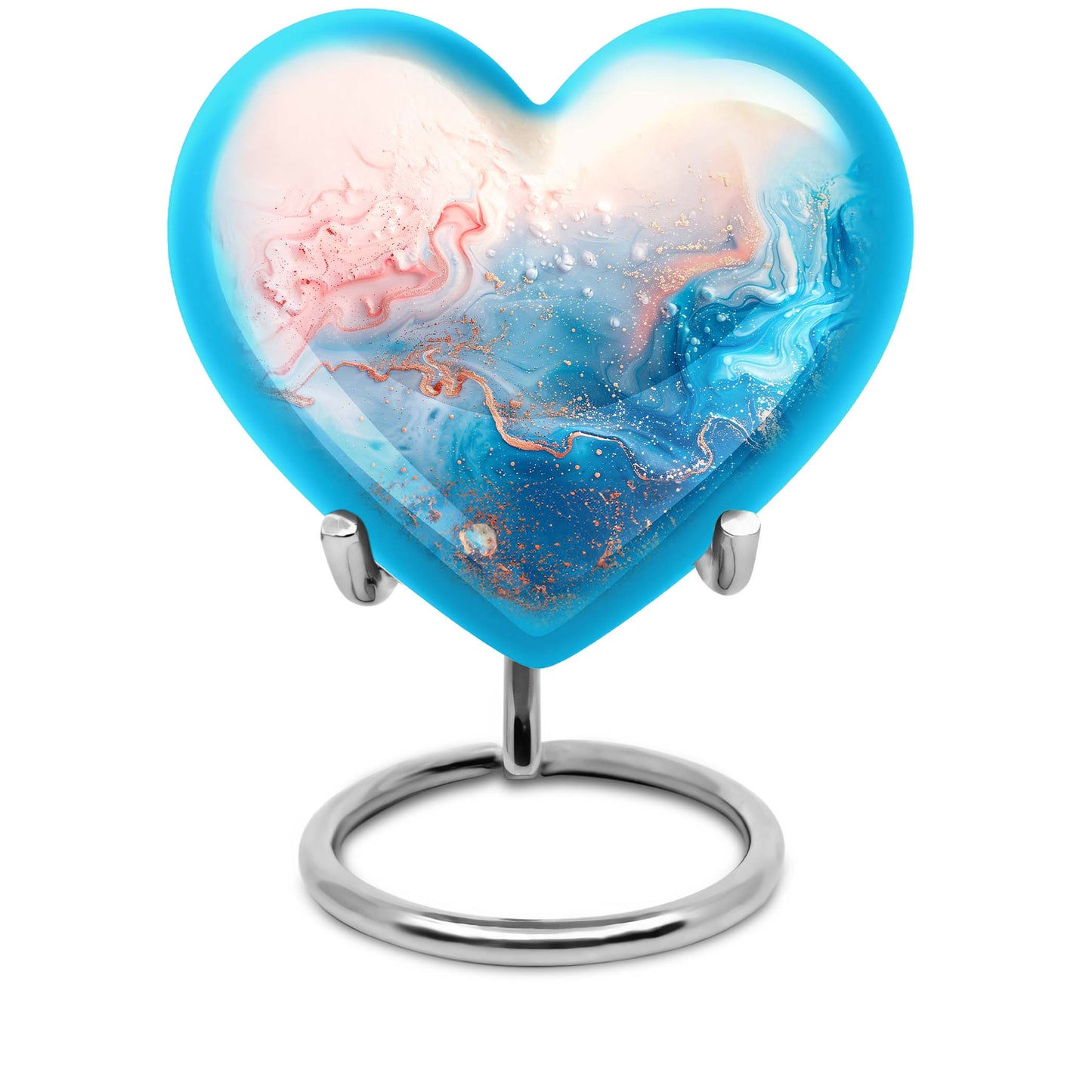 abstract heart design urn